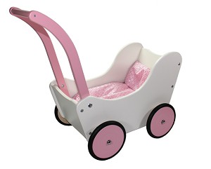 Doll Carriage with cream color deck